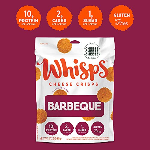 Whisps Barbeque AllNatural Cheese Crisps Great Tasting Healthy Snack