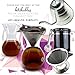 Pour Over Coffee Maker With Handle - Borosilicate Glass Manual Hand Pour-over Coffeemakers, Durable, Scratch Resistant, And Portable (27 oz - 5 Cup)