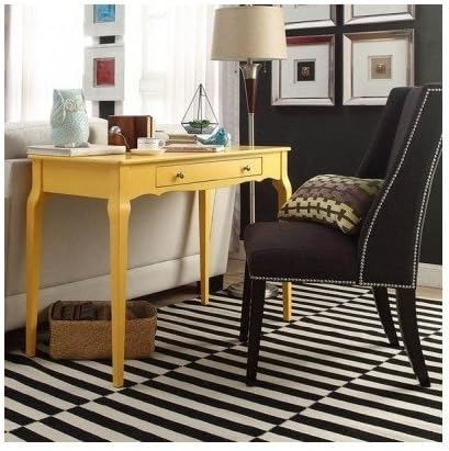 Modern Color Options 1-drawer Office Writing Wood Accent Console Sofa Table Includes Scented Candle Tarts (Yellow)