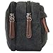 Domila Canvas Travel Toiletry Bag Shaving Dopp Kit (Black)