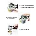 Can Openers C.Life Portable Manual Can Opener Heavy Duty Stainless Steel Bottle Openers (Safety, Sharp, Smooth Edge, Built-In, Side Cut, Easy Turn, Ergonomic Handle) for Kitchen Dinning Utensils-Black