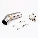KYN Motorcycle 51mm Exhaust Muffler Middle Link Pipe for Suzuki GSXR600 GSXR750 2011-2017 GSXR 600 GSXR 750 L1 L2 - L6 L7 Slip-on