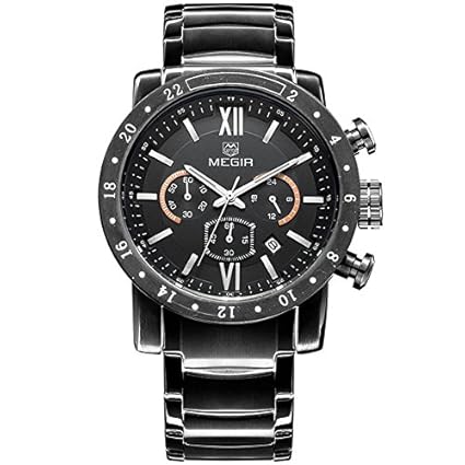 Wildfire Black Luxury Chronometer Watch for Men & Boys (MS3008G).