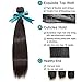 Queen Love Straight Bundles Human Hair 8A Brazilian Straight 1 Bundle 100% Human Hair Straight Bundle Natural Color 100g (20inch)
