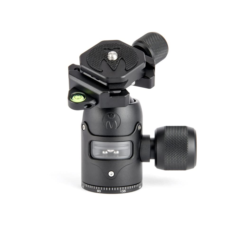 3 Legged Thing AirHed Vu Tripod Ball Head - 360 Degree Panning Base, Arca-Swiss Compatible Ball Head Suitable for Heavier Cameras and Longer Lenses with Visible Mechanism (AHVUDARK)