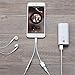 Pritaz Headphone Jack Adapter for iPhone Xs/Xs Max/XR/8/8 Plus/X (10) /7/7Plus, Adapter to 3.5mm Converter Car Charge Accessories & Audio Connector 2 in 1 Earphone Splitter Adapter Cable Dongle -Whitethumb 1