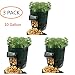 YOQXHY Potato Grow Bags 10 Gallon Garden Vegetables Planter Bags with Handles and Access Flap for Planting Potato Carrot Onion Taro Radish Peanut,3-Pack, (10 Gallon)