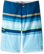 Billabong Big Boys' All Day Stripe X Stretch Boardshort, Indigo, 29
