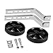 LOOYUAN Universal Kids Bike Stabiliser Children's Bicycle Training Wheels 12 14 16 18 20 Inch (Black)