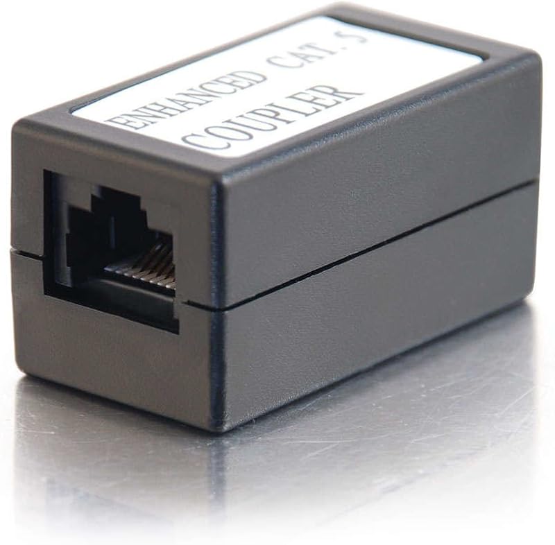 C2G RJ45 Inline Coupler Extender for Cat5e Cat6 Cat7 Ethernet Network Cable