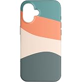 iPhone 16 Minimalism Soft Colors Colorblock Pattern Case