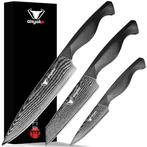 Aisyoko 8C Damascus Knife Set