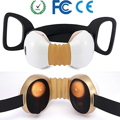 EXEFIT Electric Neck Back Kneading Massager with Infrared Heating USB Rechargeable …