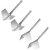 uxcell Inside and Outside Corner Trowels 2.7 Inch Stainless Steel Drywall Corner Shaping Tool 2sets