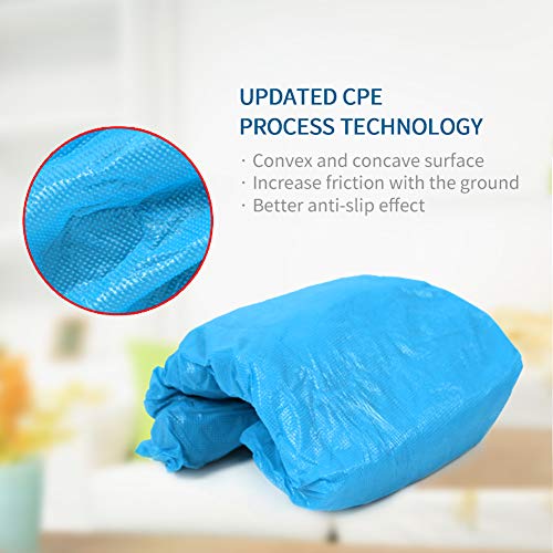 LyncMed 200 Pack Premium Disposable Boot & Shoe Covers Waterproof Durable Large Size - up to US Men's 11 & US Women's 12.5