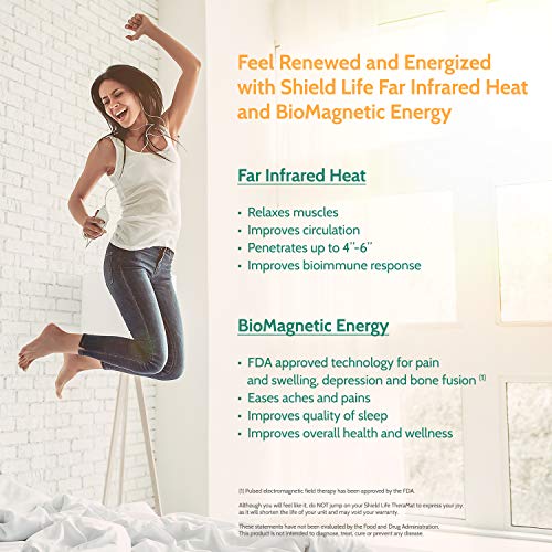 Shield Life TheraMat Far Infrared Heated Mattress Pad with 99