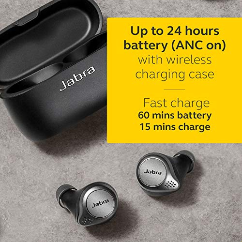 Jabra Elite 75t True Wireless Earbuds with Charging Case, Titanium