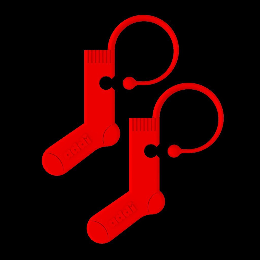 Addi Stitch Markers Sock red - 1x6pcs