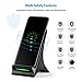 Wireless Charger, KingYue Qi Certified 10W Fast Charging Stand with Fan for S9/S9 Plus/Note 9/8/5/ S8/S8 Plus/S7/S7 Edge, 7.5W Fast Charging Pad for iPhone Xs Max/XS/XR/X/8/8 Plus (No AC Adapter)