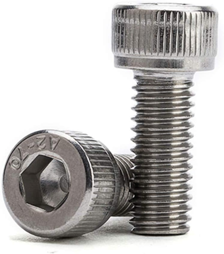 M8-1.25 x 30MM Socket Head Cap Screws,304 Stainless Steel, Quantity 10