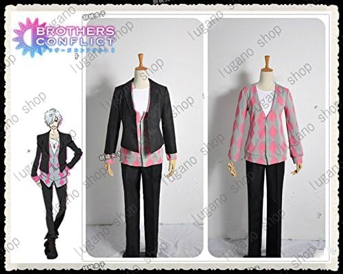 Amazon Lugano Brothers Conflict ブラザーズ コンフリクト 朝日奈 椿 あさひな つばき 風 クリスマス ハロウィン イベント仮装 コスチューム コスプレ衣装 男性ll コスプレ 仮装 通販