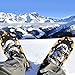 ENKEEO All Terrain Snowshoes Light Weight Aluminum Alloy Snow Shoes Kit with Carry Bag, Adjustable Ratchet Bindings, 210lbs. Capacity, Black and Orange, 30 inches