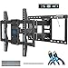 Mounting Dream Full Motion TV Mount Wall Bracket TV Wall Mounts for 42-75 Inch TV, Premium TV Bracket, Fits 16, 18, 24 inch Wood Stud Spacing with Articulating Arm up to VESA 600x400mm, 132 lbs MD2298 primary