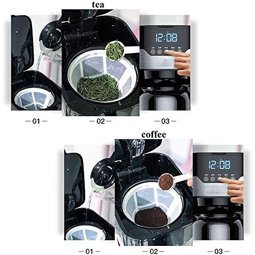 Filterkaffeemaschine, 1.5L Kapazität Kaffeemaschine Producing zu 10 Tassen, programmierbaren 24-Stunden-Timer mit… – Bild 4
