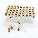 Perfect shopping 50pcs 1ml Vials Clear Glass Bottles with Corks Miniature Glass Bottle with Cork Empty Sample Jars / Message Weddings Wish Jewelry Party Favors