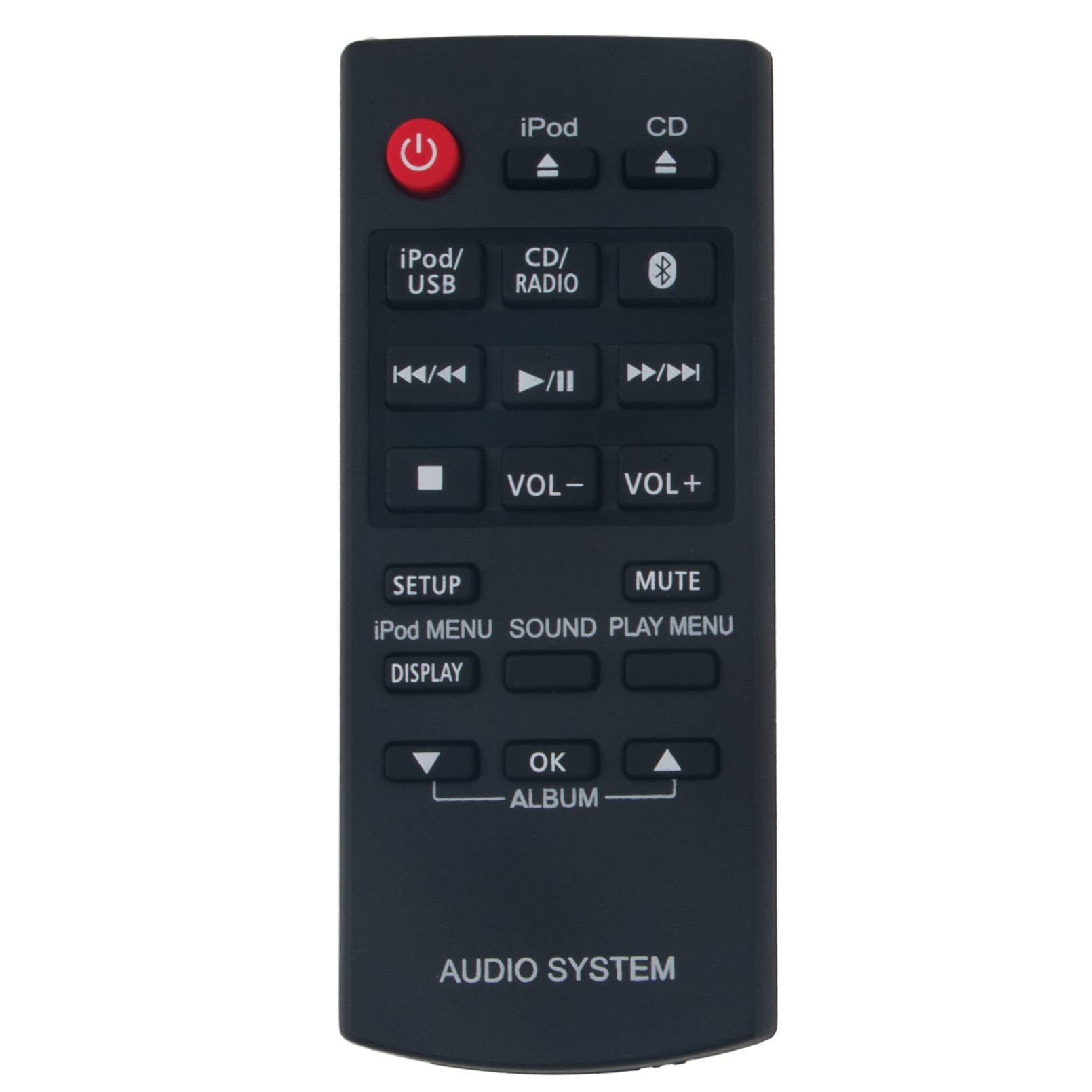 New N2QAYC000081 Replace Remote Control - VINABTY N2QAYC000081 AUDIO SYSTEM Remote-Control Replacement fit for PANASONIC SC-HC38 SC-HC38DBEBS SC-HC58 SC-HC58DBEBK RemoteController
