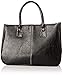 Hot Bundle Monster Womens PU Faux Leather Lady Tote Shoulder Handbag Purse Bag (Black)