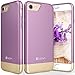 Vena iPhone SE 2020 / iPhone 8 7 Case, iSlide (Two-Tone, Dock-Friendly) Slim Fit Hard Case Cover Compatible with Apple iPhone SE2 8 7 (4.7-inch) - Lavender/Champagne Gold