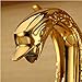 Rozin Swan Design Single Hole Bathroom Basin Faucet One Lever Vanity Sink Mixer Tap Gold Polished