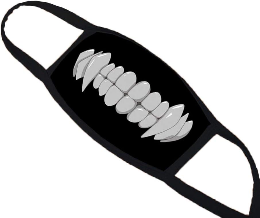 Tiyila My Hero Academia Mouth Mask Cosplay Mask, Unisex Anime Mask Anti-dust Cotton Face Mask(F H01)