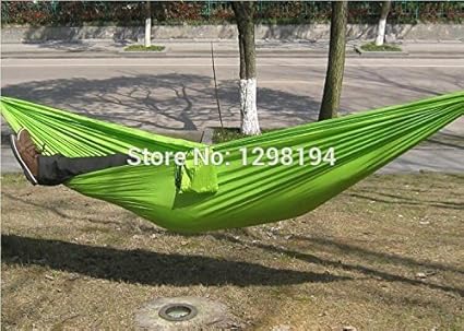 Imported and New Portable Nylon Parachute Double Hammock Garden Outdoor Camping Travel Furniture Survival Hammock Swing Sleeping Bed