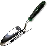 Edward Tools Bend-Proof Garden Trowel - Heavy Duty Polished Stainless Steel - Rust Resistant Oversized Garden Hand Shovel for Quicker Work - Digs Through Rocky/Heavy soils - Comfort Grip (1)