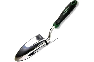 Edward Tools Bend-Proof Garden Trowel - Heavy Duty Polished Stainless Steel - Rust Resistant Oversized Garden Hand Shovel for Quicker Work - Digs Through Rocky/Heavy soils - Comfort Grip (1)