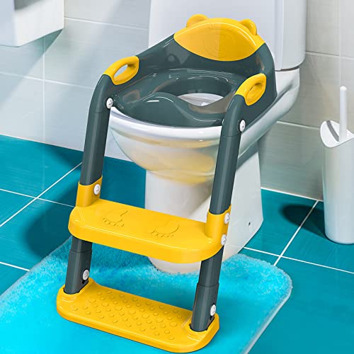Toilet Potty Training Seat with Step Stool Ladder, 711TEK Toddler Potty