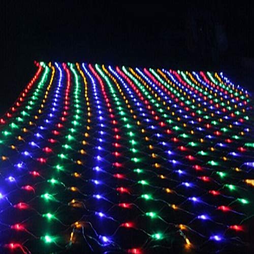 SYQS Fashion Multicolor Lights, Color LED Net Lights Lamp Fishing Nets, Indoor And Outdoor Decorative Lights, Festive Party Atmosphere Lights