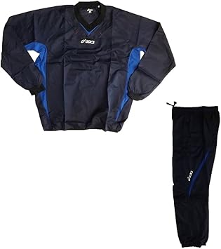 Amazon Asics アシックス ピステスーツ上下セット Xoサイズ Xsw04c Xsw54c 50 ネイビー アシックス Asics スポーツ アウトドア