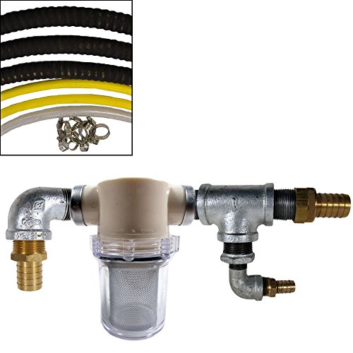 Lesco Space Saver Sprayer Filter, Galvanized Fittings and Hose Assembly