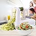SURPEER 5-Blade Slicer For Fruits And Vegetables,Noodle Spiralizer With Sturdy Suction,Heavy Duty Base Spaghetti Squash,Hand Mixer For Low Carb/Paleo/Gluten-Free Meals,With Spiralizer Recipes