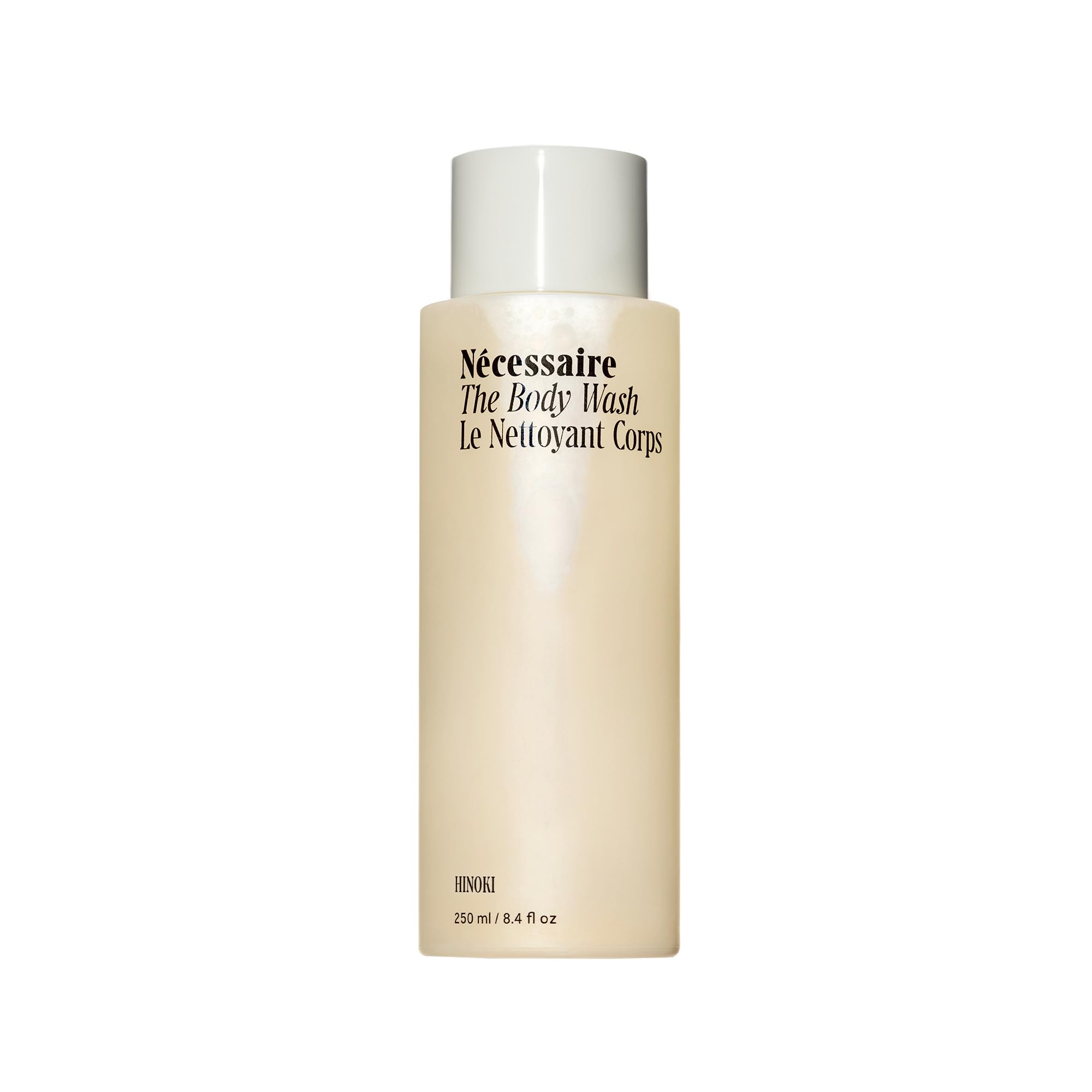 Photo 1 of Nécessaire The Body Wash Hinoki - Natural Body Wash for Women & Men, Softening Shower Gel with Gentle Exfoliating Acids AHA/BHA/PHA. Gel Cleanse, 8.4 fl oz.