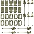 BOOSTEADY Kit of 30 Attachments for Molle Bag Tactical Backpack Vest Belt,D-Ring Grimloc Locking Gear Clip, Web Dominator Ela