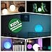 16'' LED Ball Light, Multi RGB Color Changing Light,YUMEITECH Wireless Floating Pool Light with Remote Control Rechargeable, Indoor Outdoor Night Light Living Garden Light Décor