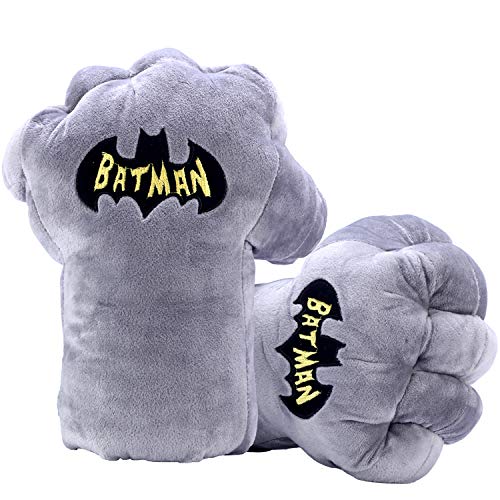 Batman Gloves Plush Gauntlets Hands Soft Boxing Fists, DC