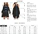 ACEVOG Women's Cold Shoulder Lace Chiffon Mini Patchwork Loose Casual Dress