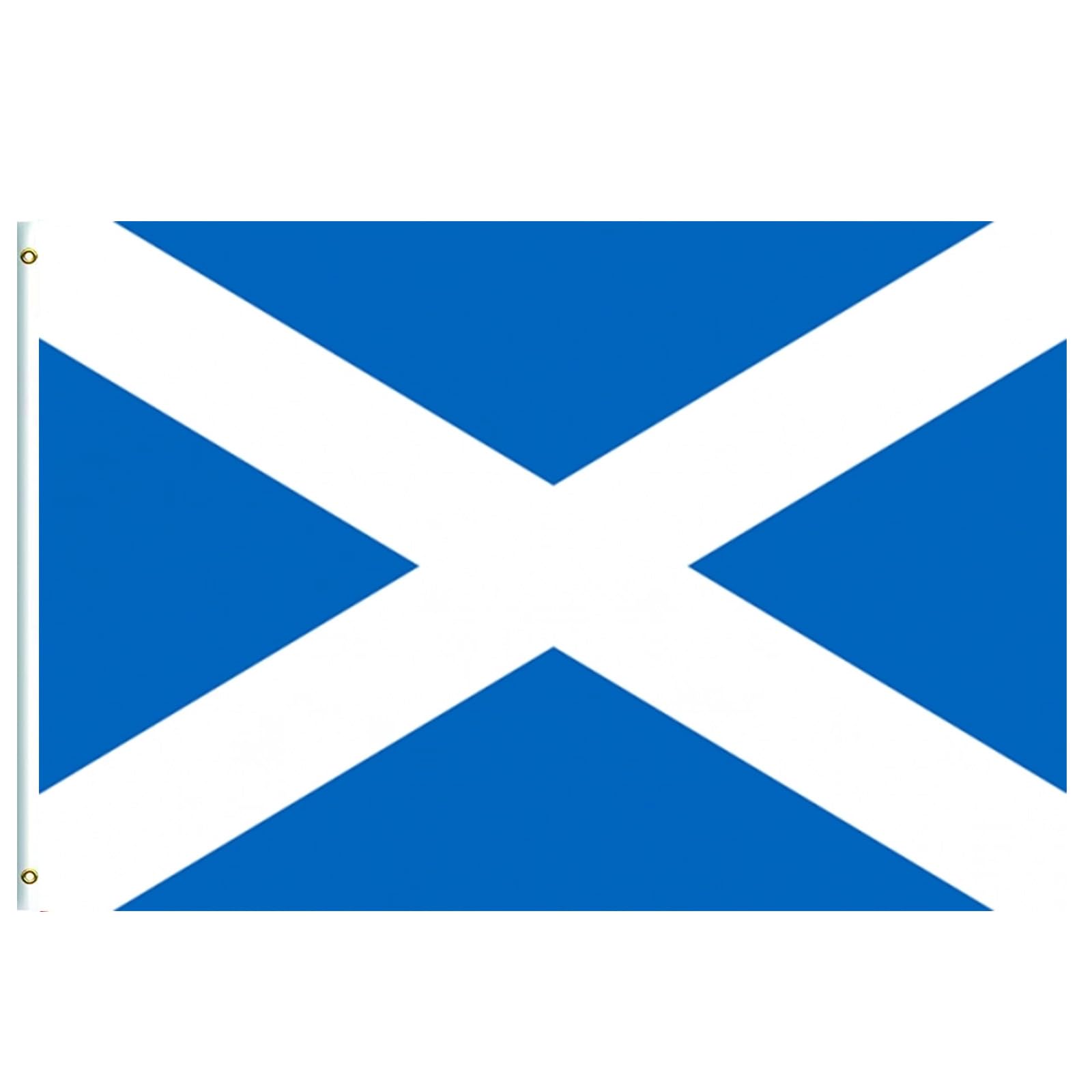 Large Scotland Flag 5ftx3ft with Eyelets for Fifa World Cup Football 2026 Decorations,Big Scottish Flags for Indoor Outdoor Sports Garden Eurovision Euro Football St. Andrew's Day Party Decorations