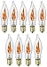 The Dreidel Company Electric Menorah Bulbs- 9 Flickering Flame Shaped Bulbs (Single)