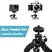 iPhone Tripod,Lpartsol Stand Holder,Octopus Style Portable and Adjustable with Bluetooth Remote and Universal Clip,Tripod for Android & iOS Phone,Camera (black)